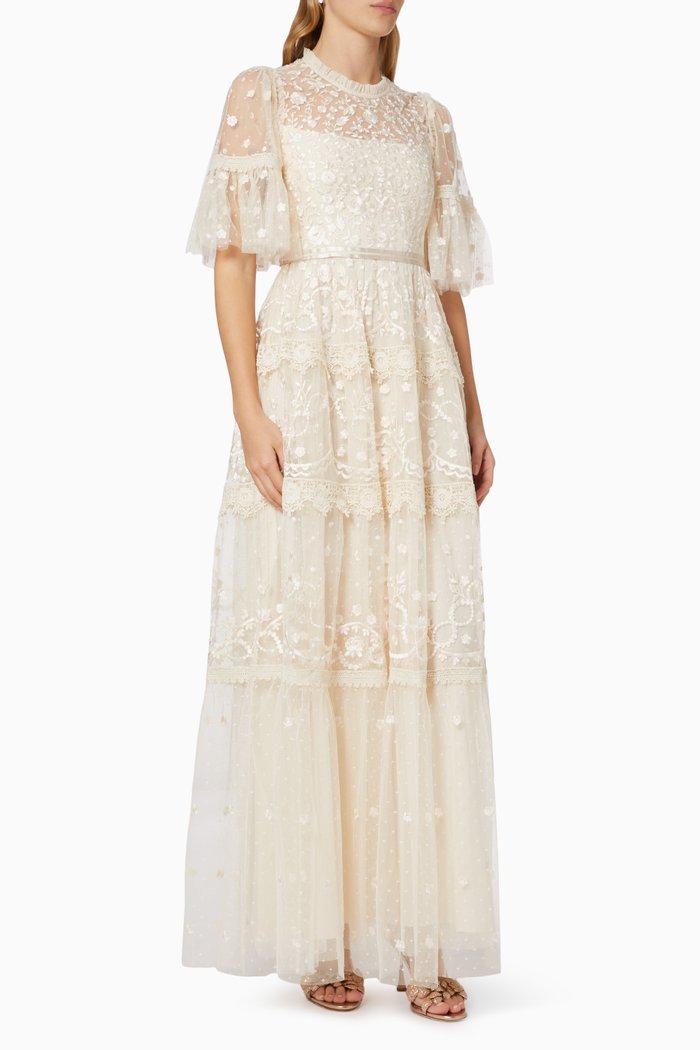 

Midsummer Lace Gown in Tulle, Rose gold