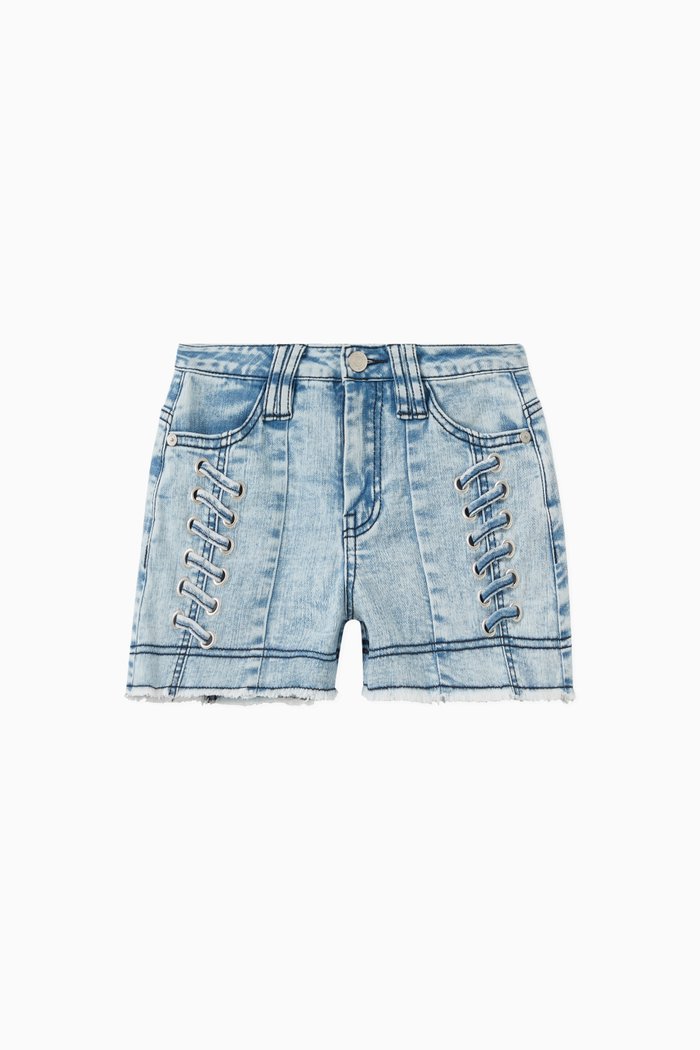 

Lace-up Shorts, Blue