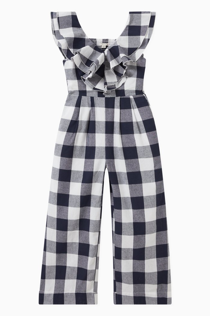 

Gingham Jumpsuit, Blue