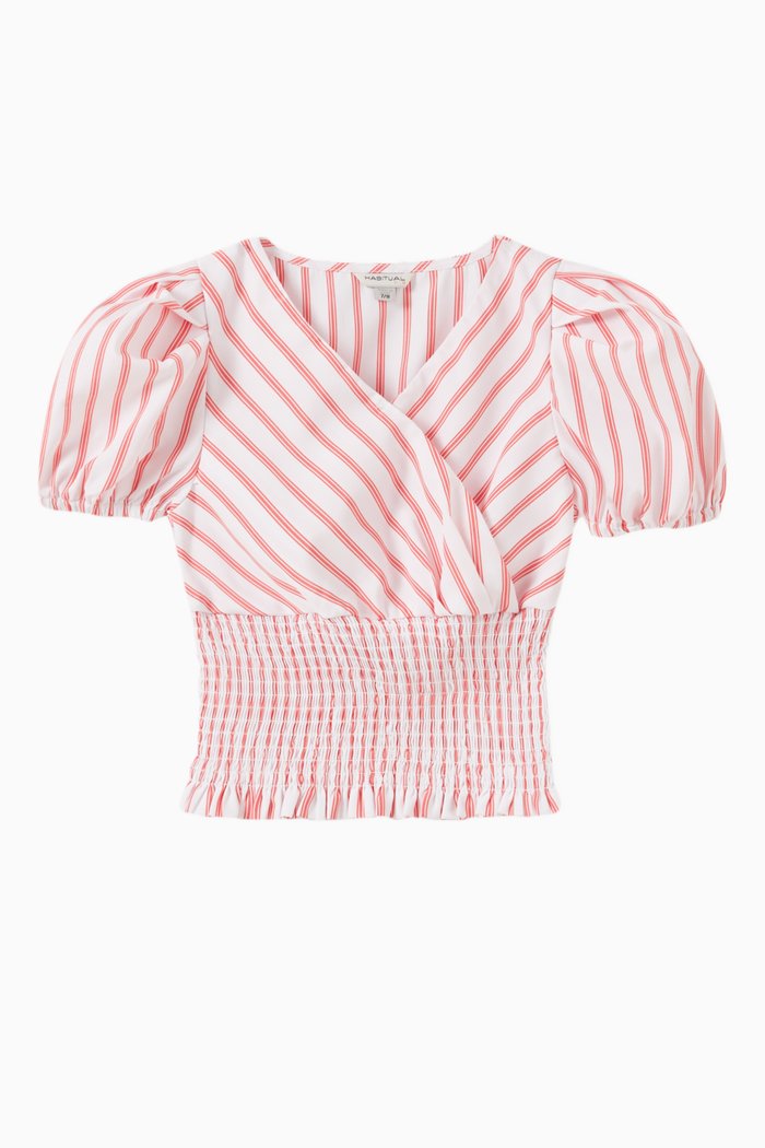 

Smocked Top, Red