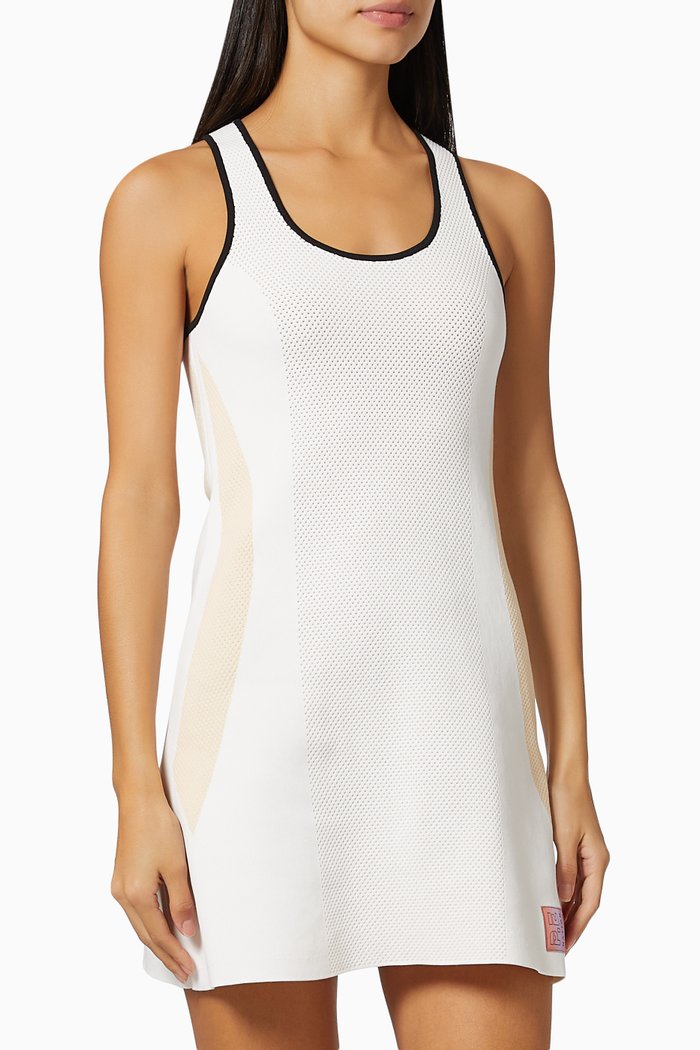 

Backswing Dress in Nylon, White