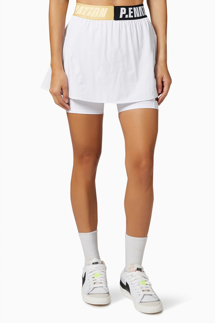 

Backswing Skirt in Recycled Polyester, White