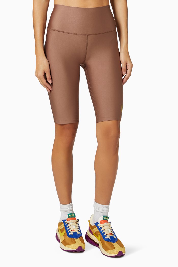 

Scoreline Bike Shorts in Recycled Polyester, Neutral