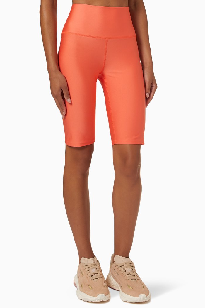 

Scoreline Bike Shorts in Recycled Polyester, Orange