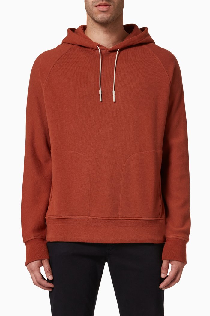

Hooded Sweatshirt in Cotton Cashmere Blend, Orange
