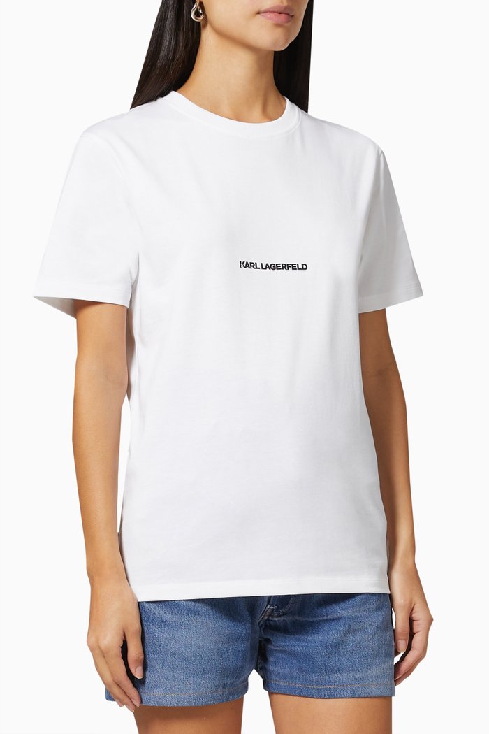 

Text Logo T-shirt in Cotton, White