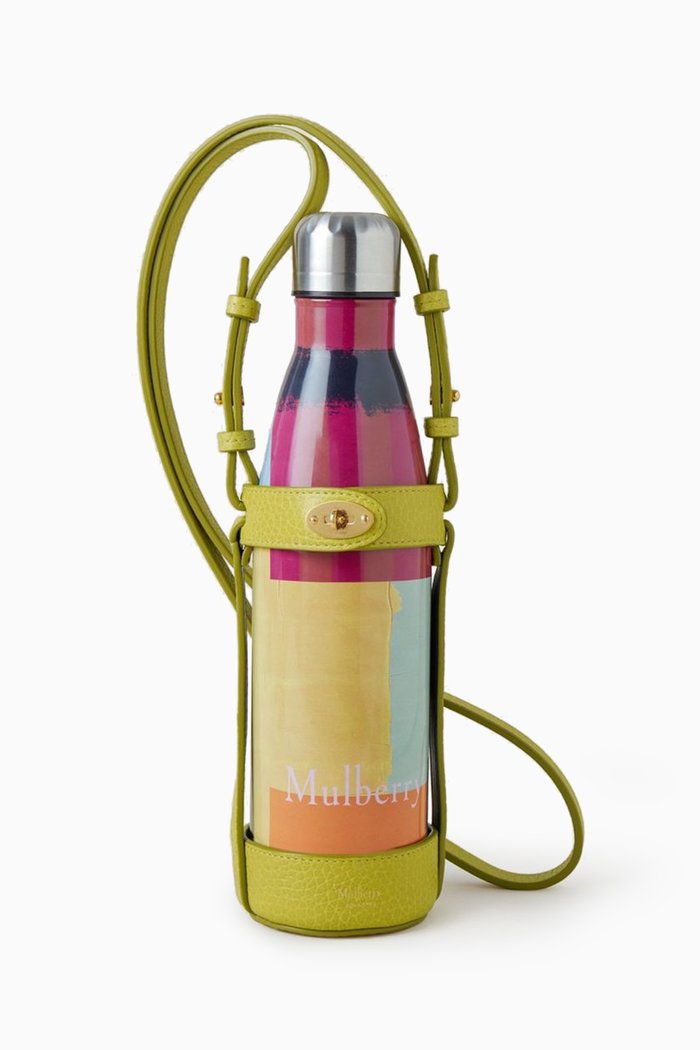 

Stainless Steel Bottle with Holder in Leather, Multicolour
