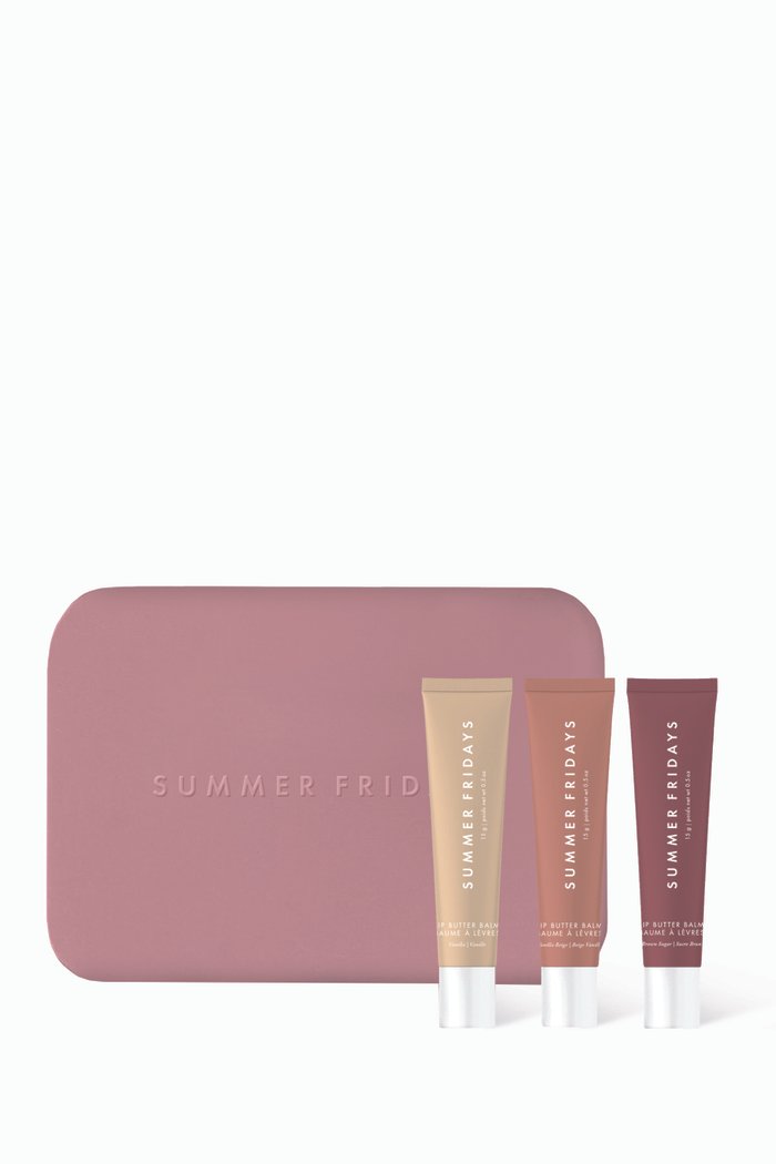 

Lip Butter Balm Trio Set, Multicolour