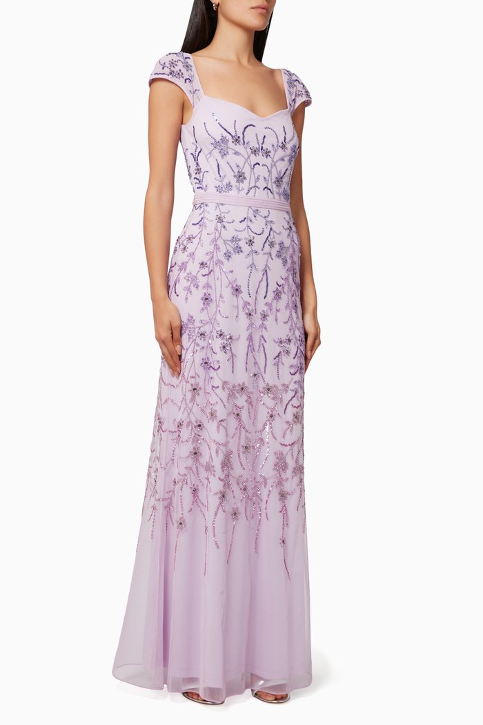 

Embellished Gown, Purple