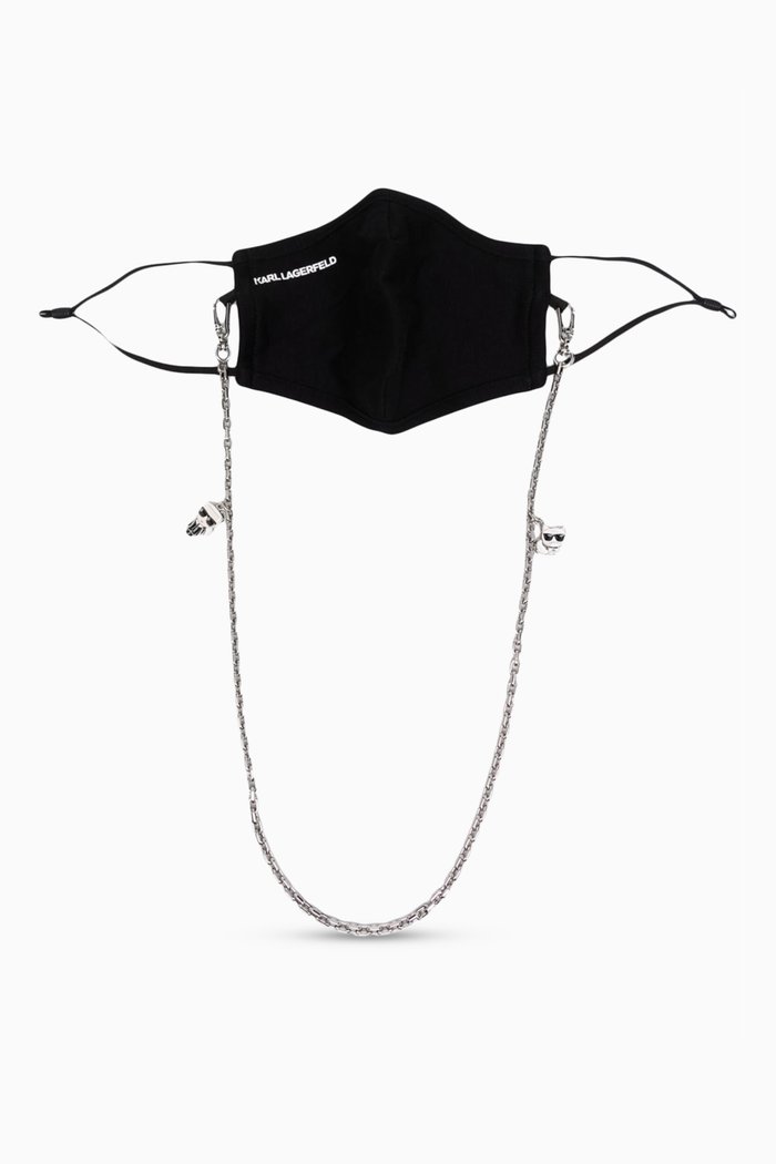 

K/Ikonik Chain-link Face Mask, Silver