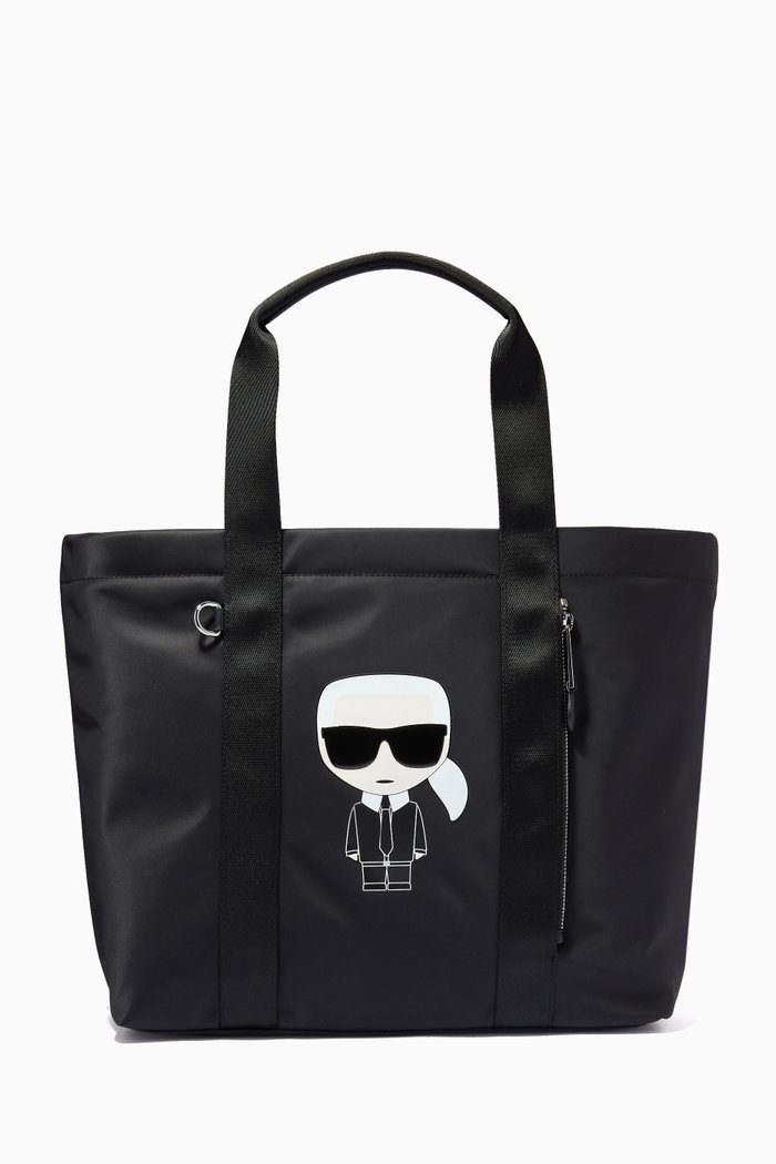 

K/Ikonik Tote Bag in Nylon, Black