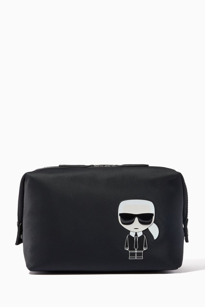 

K/Ikonik Washbag in Nylon, Black