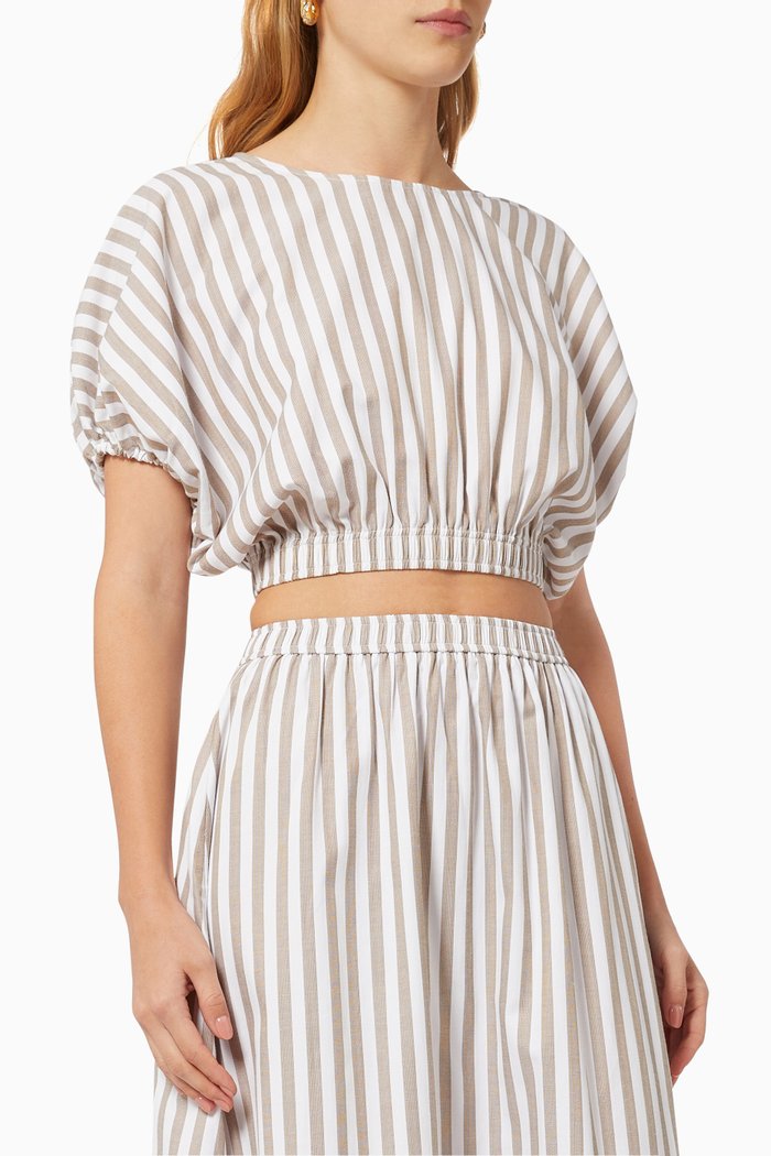 

The Hampton Top in Cotton Blend, Grey