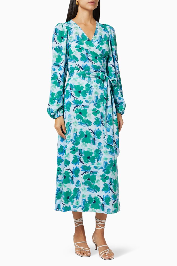 

Samanta Wrap Dress, Green