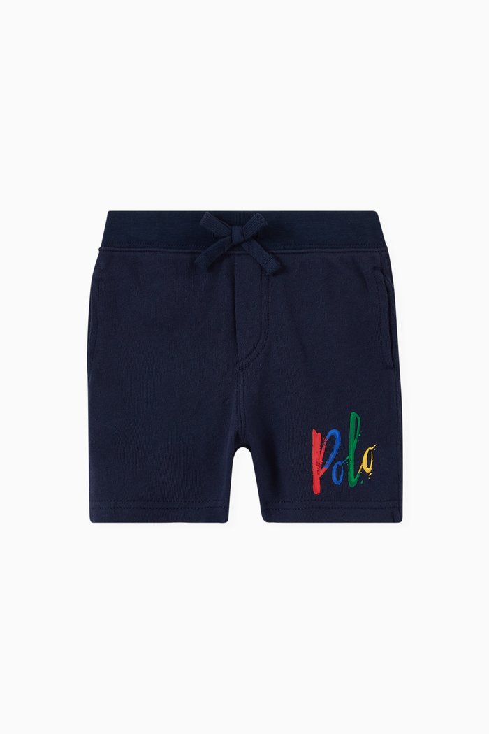 

Logo Track Shorts in Cotton, Blue