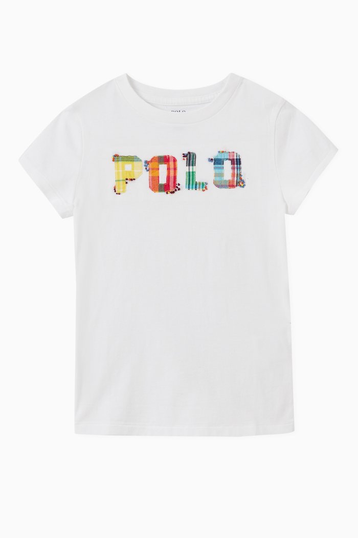 

Logo Print T-Shirt in Jersey, White