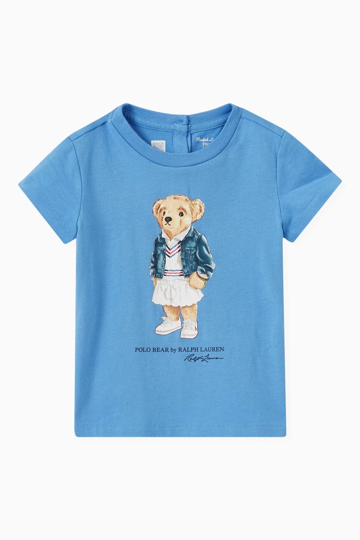

Polo Bear T-Shirt in Jersey, Blue