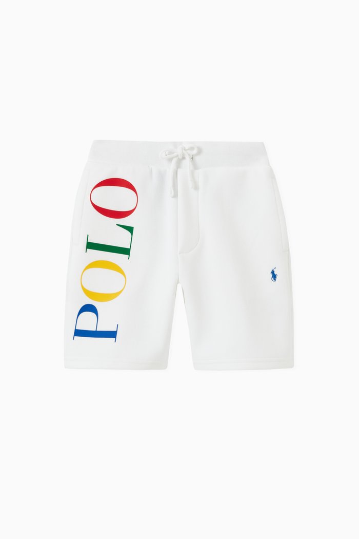 

Logo Athletic Shorts in Cotton, White