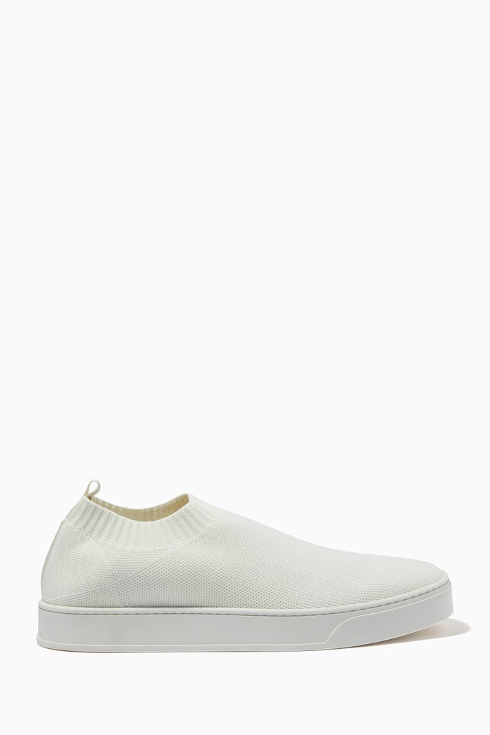 

Oya Sock Sneakers in Techno Mesh, White