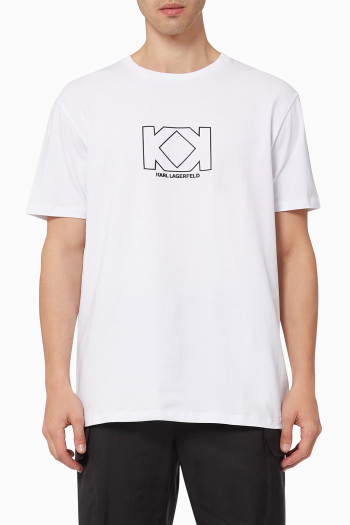 

Monogram T-shirt in Cotton Jersey, White
