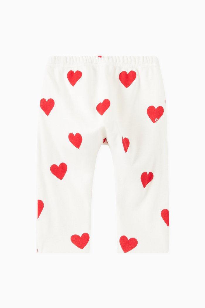 

Heart Print Pants in Cotton, Multicolour