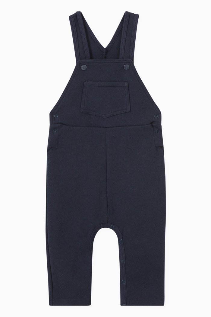

Plain Dungarees in Cotton, Blue