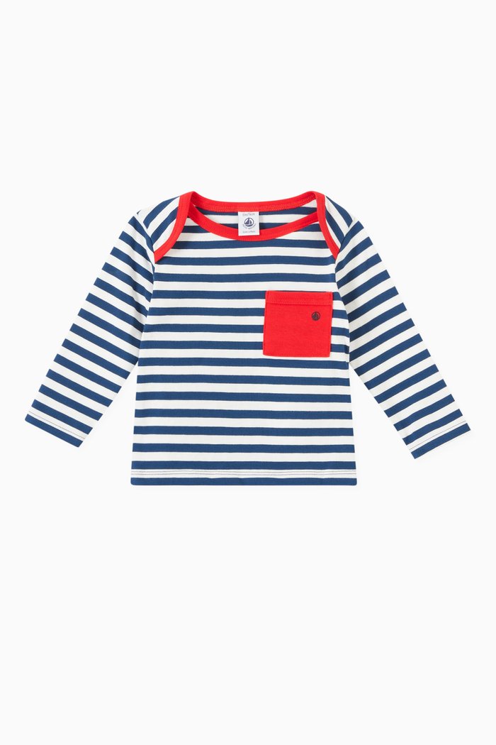 

Stripes T-Shirt in Cotton, Multicolour