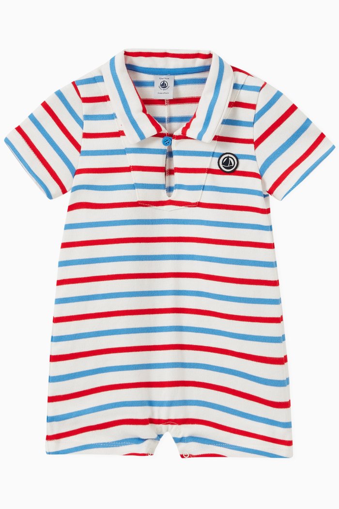 

Striped Playsuit in Jersey, Multicolour