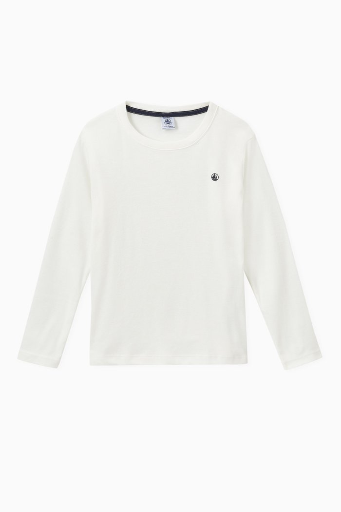 

Long Sleeve T-Shirt in Cotton, White