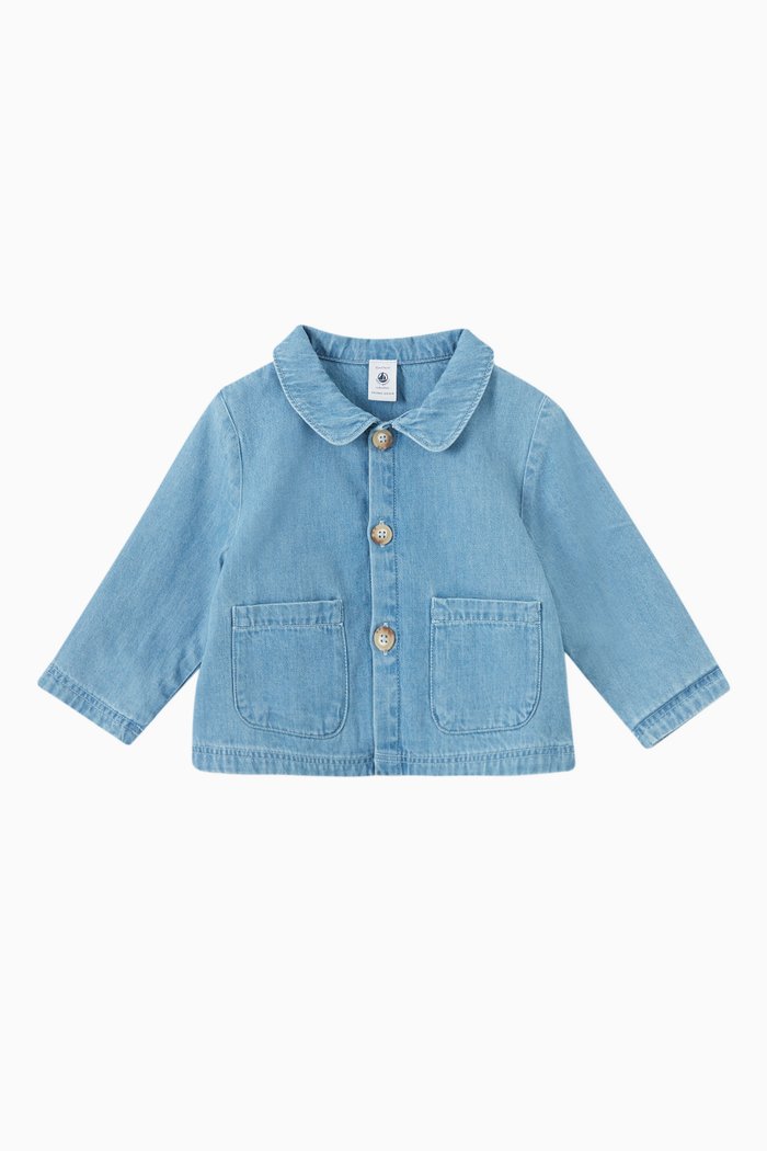 

Denim Jacket in Cotton, Blue