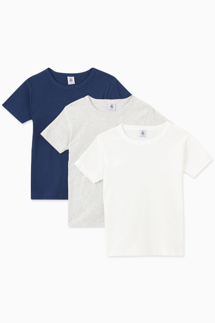 

3-Set T-Shirt in Cotton, Multicolour