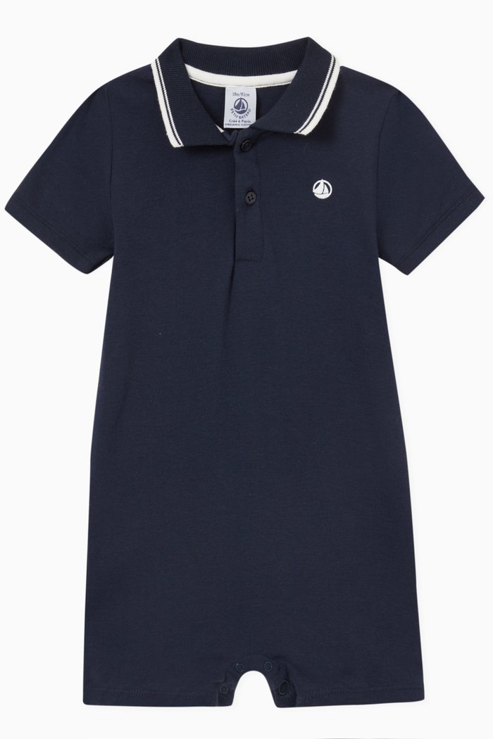 

Playsuit in Cotton, Blue