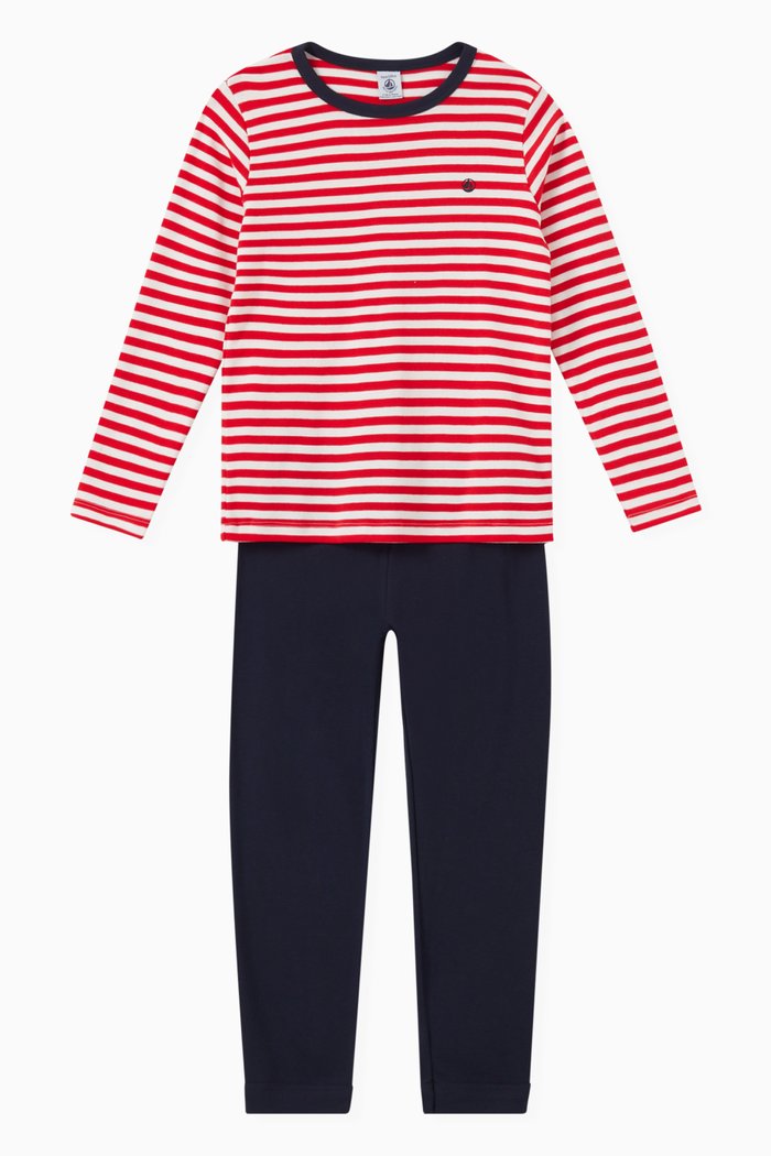 

Striped Pyjama Set in Ogranic Cotton, Multicolour