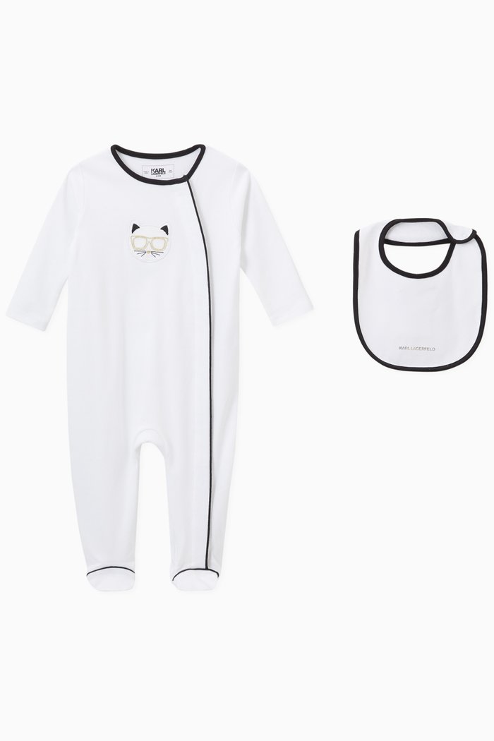 

Cat Sleep Set in Cotton, White