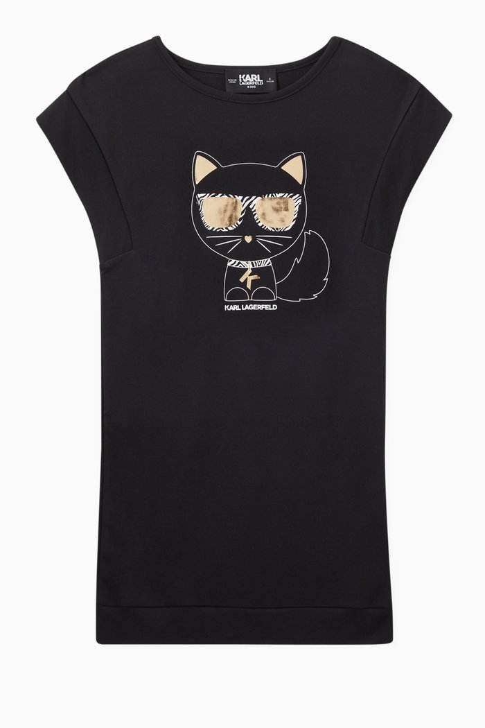 

Choupette Dress in Modal-blend Jersey, Black