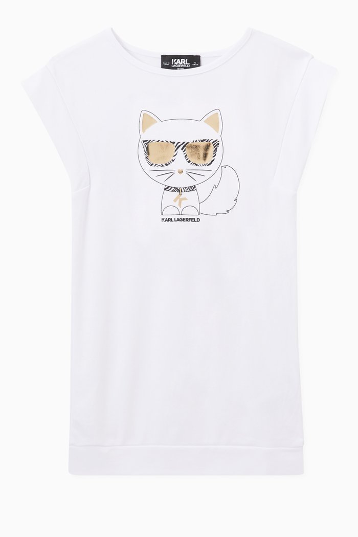 

Choupette Dress in Modal-blend Jersey, White