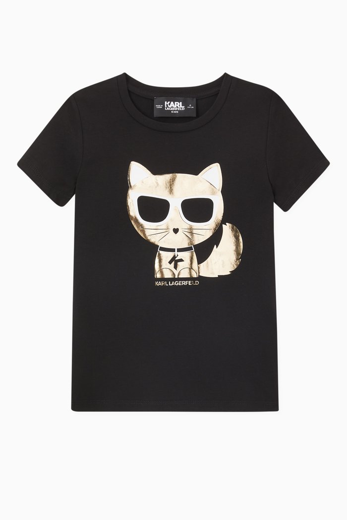 

Choupette T-shirt in Cotton-blend Jersey, Black
