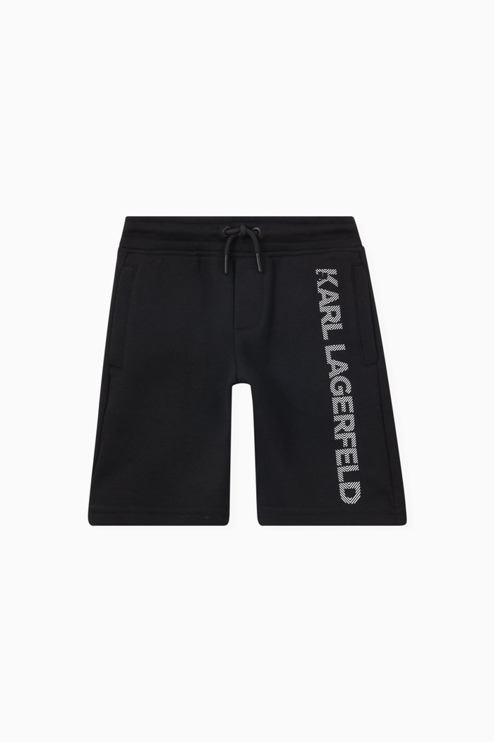 

Logo Shorts in Jersey, Black
