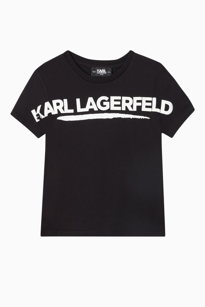 

Oversize Logo Print T-shirt in Cotton Jersey, Black