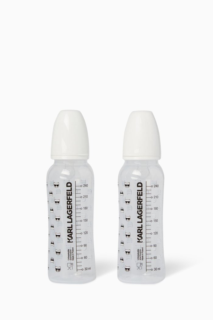 

Logo Print Bottle Set, White