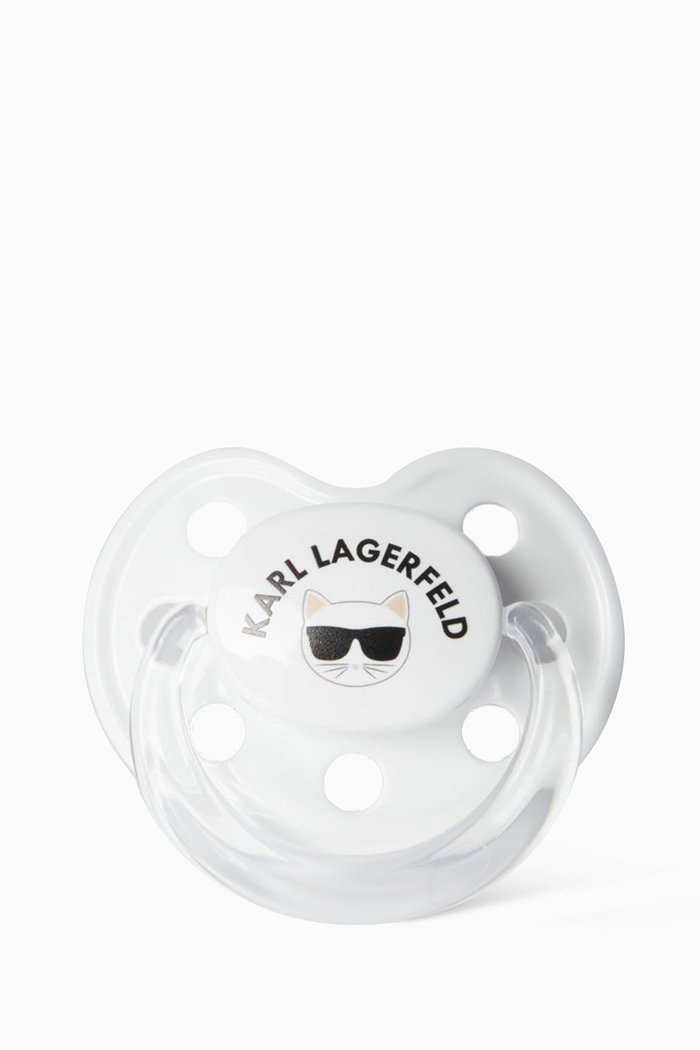 

Logo Pacifier in Silicone, White