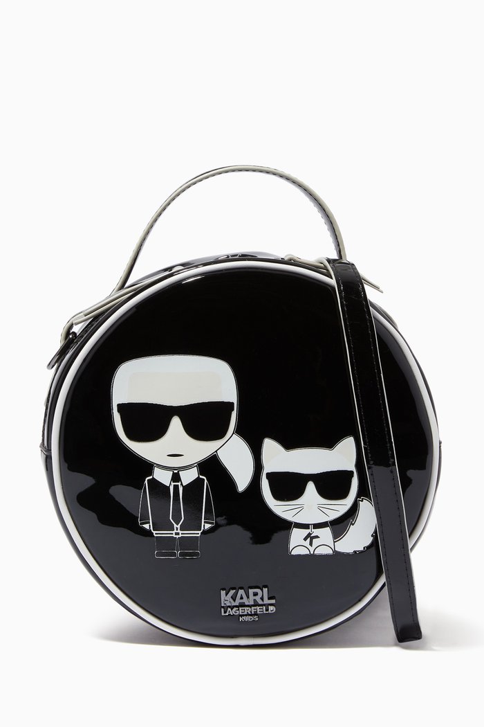 

Choupette Print Shoulder Bag, Black