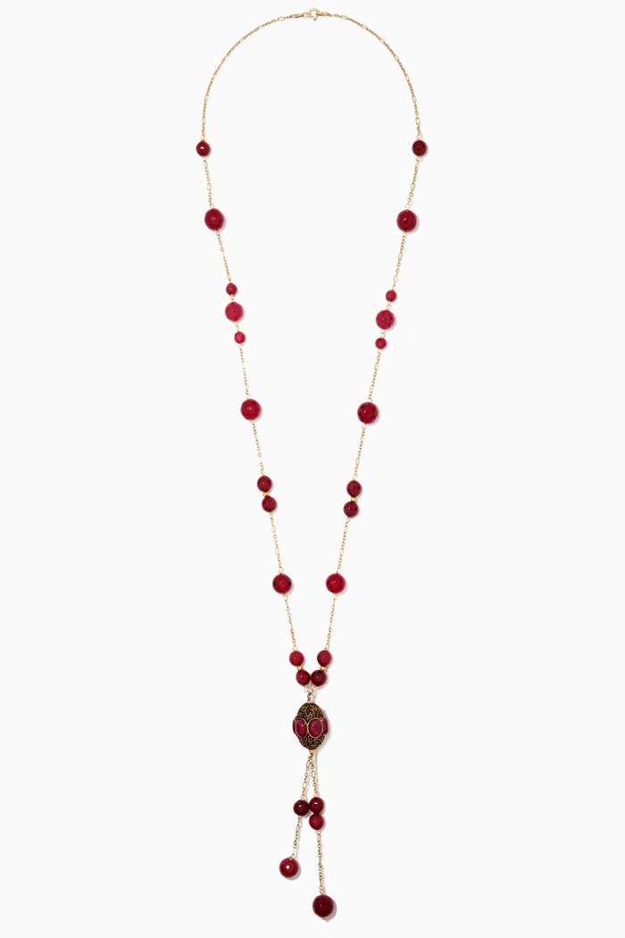 

Aamna Tassel Necklace in 18kt Gold Plated Sterling Silver