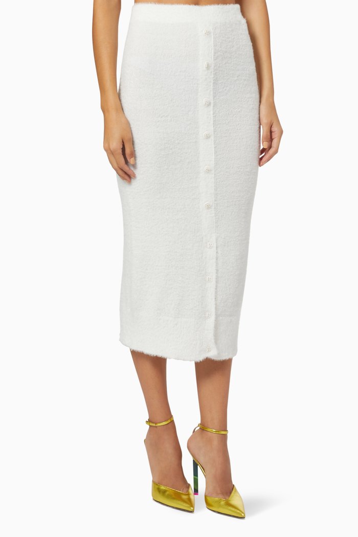 

Edith Knit Skirt, White