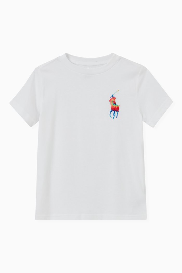 

Logo Embroidered T-shirt in Cotton Jersey, White