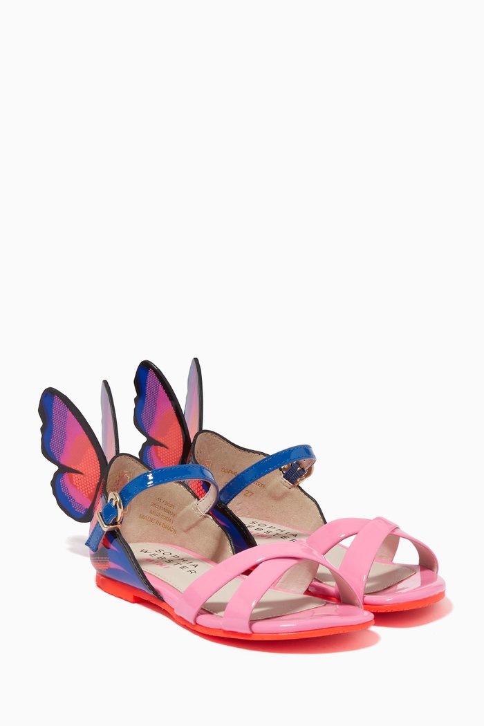 

Chiara Patent Leather Sandals, Pink