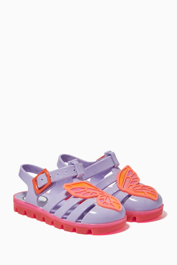 

Butterfly Jelly Sandals, Purple