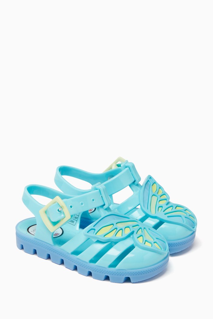 

Butterfly Jelly Sandals in PVC, Yellow