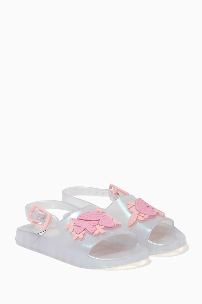 

Butterfly Jelly Slides in PVC, Neutral