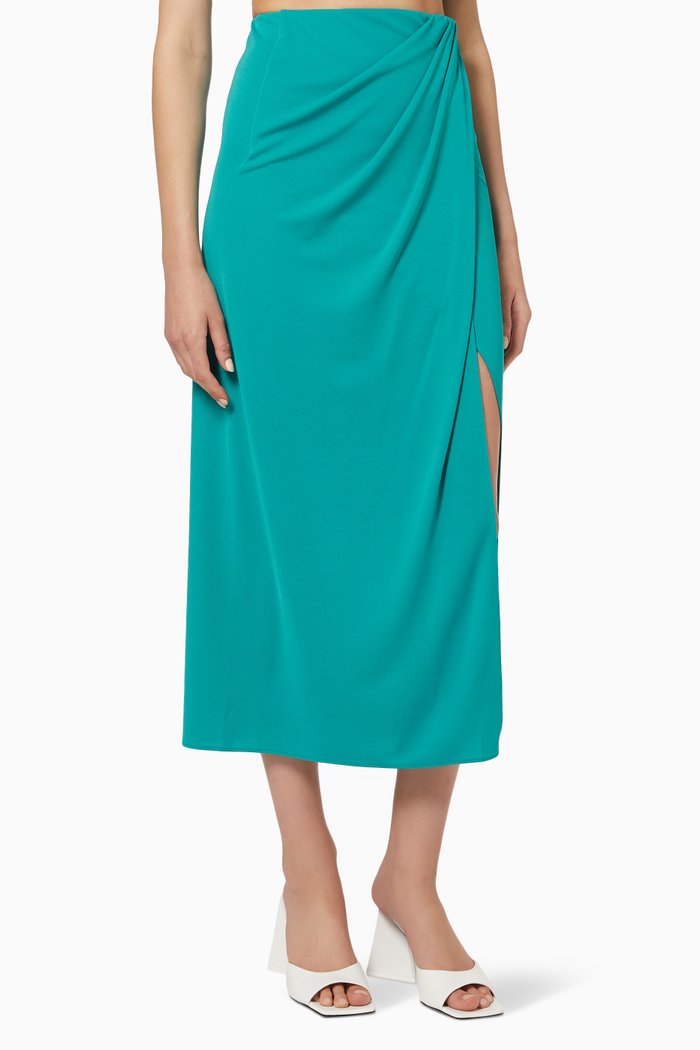 

Gabrielle Skirt in Stretch Jersey, Blue